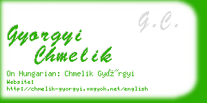 gyorgyi chmelik business card